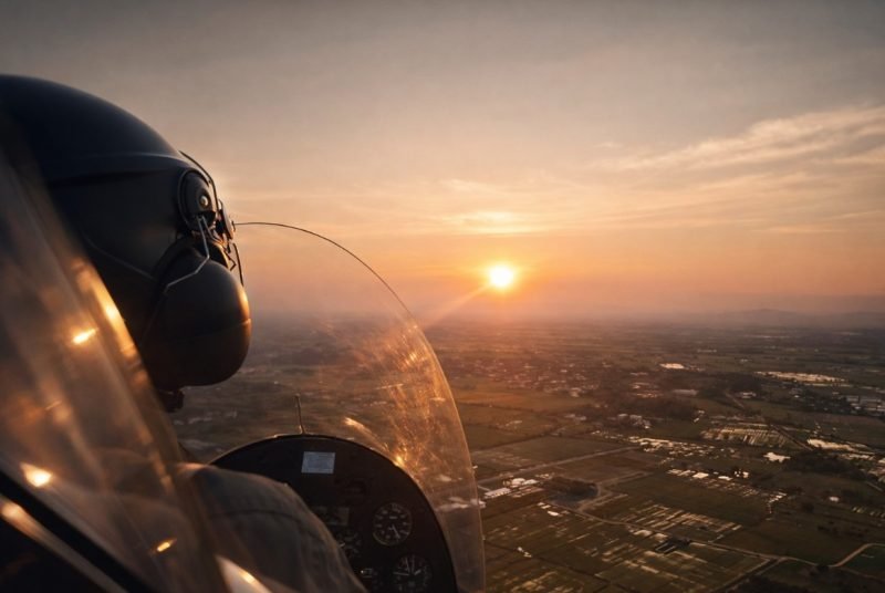 View from the cockpit