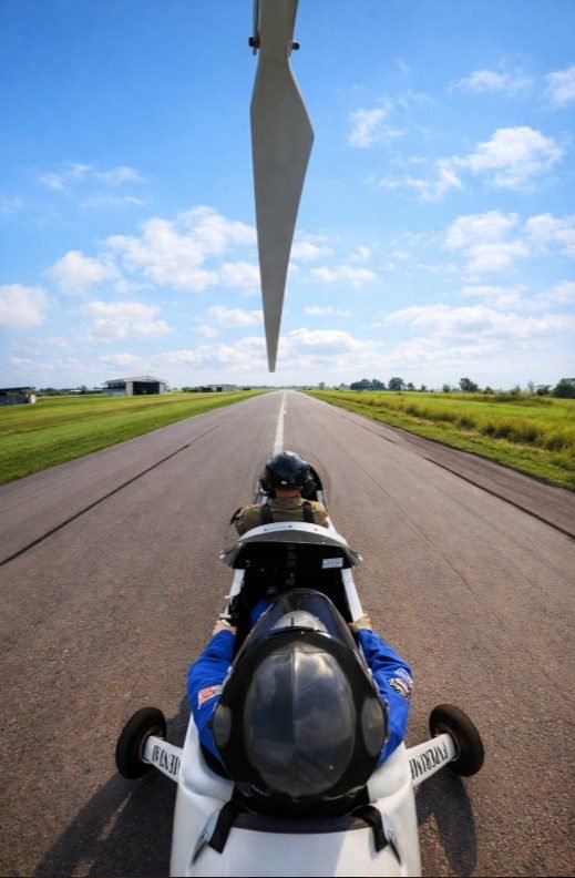 Lined up for take off